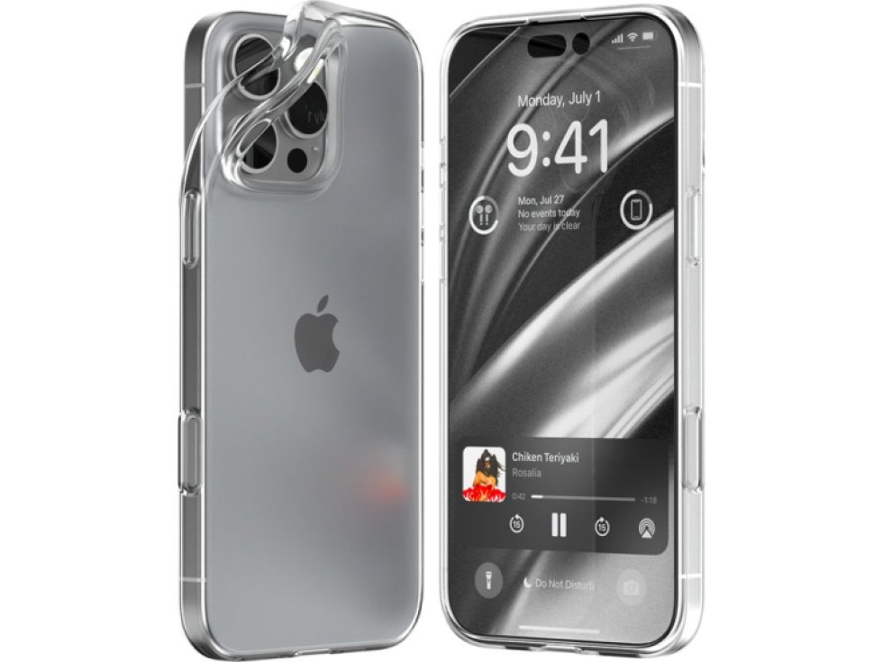 Ochranný kryt na iPhone 16 Pro MAX - Mercury, Jelly Transparent