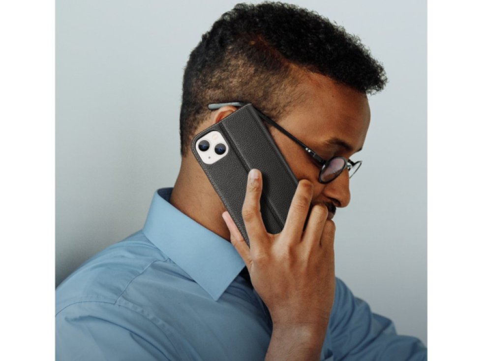 Knížkové pouzdro pro iPhone 14 - DuxDucis, SkinX2 Black