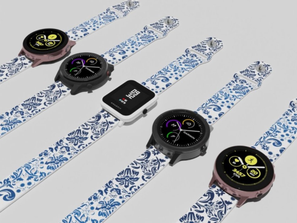 MODRÉ KVĚTINY řemínek 20 mm