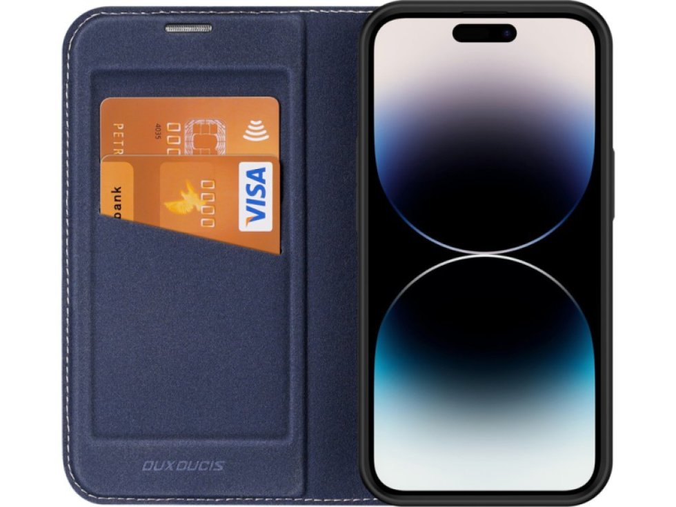 Knížkové pouzdro pro iPhone 14 Pro MAX - DuxDucis, SkinX2 Blue