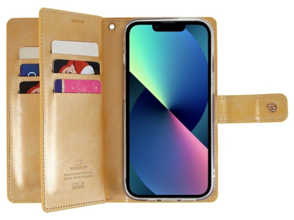 Ochranné pouzdro na iPhone 15 - Mercury, Mansoor Diary Gold