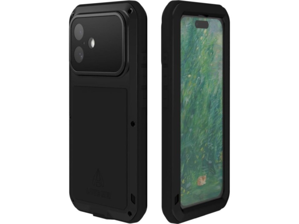 Ochranný kryt na iPhone 16 - LOVE MEI, Powerful Black