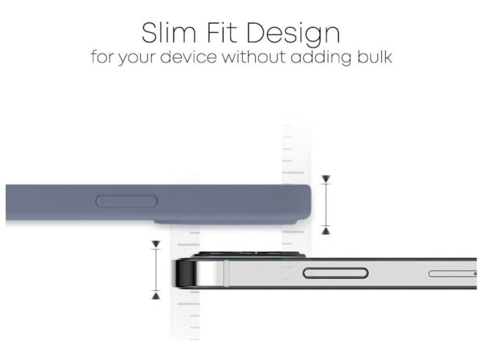 Ochranný kryt pro iPhone 12 Pro MAX - Mercury, Silicone Lavender Gray