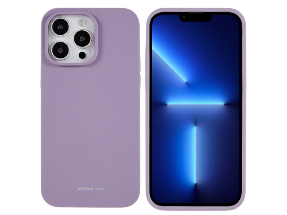 Ochranný kryt na iPhone 15 Pro - Mercury, Silicone Purple