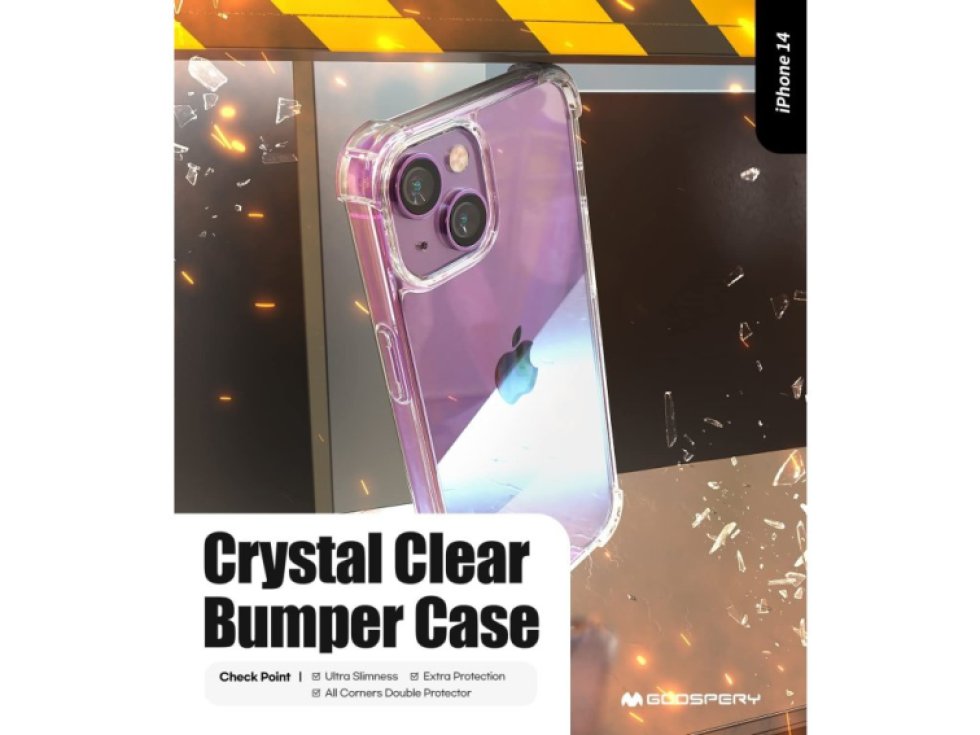 Ochranný kryt pro iPhone 14 - Mercury, SuperProtect Transparent