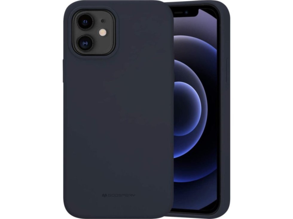 Ochranný kryt pro iPhone 12 Pro MAX - Mercury, Silicone Navy