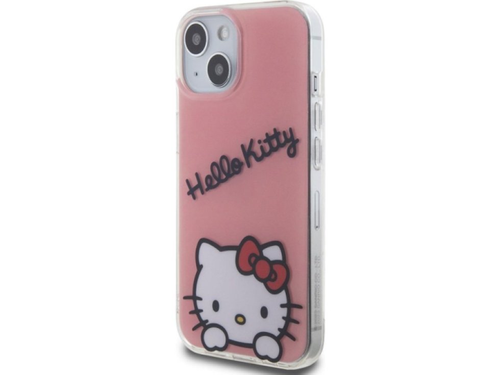 Ochranný kryt na iPhone 15 - Hello Kitty, IML Daydreaming Logo Pink HKHCP15SHKDSP