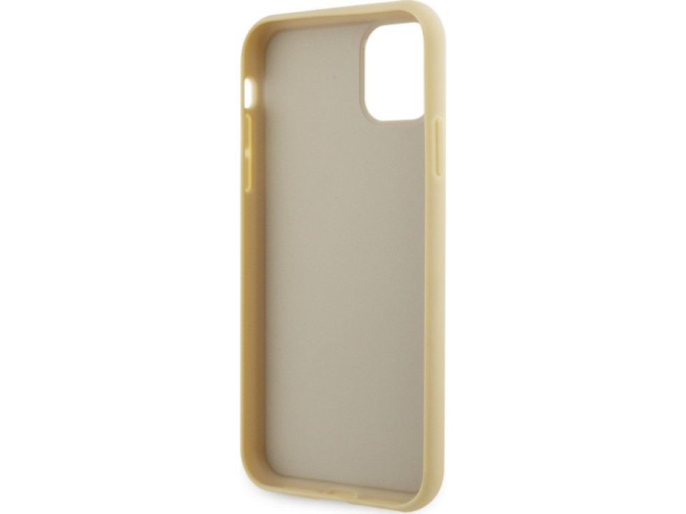 Ochranný kryt pro iPhone 11 Pro - Guess, Rhinestones Triangle Metal Logo Gold GUHCN58HDGTPD