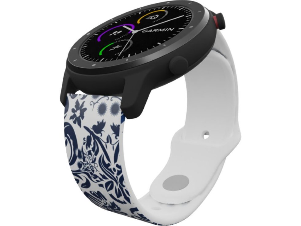 MODRÉ KVĚTINY řemínek 20 mm