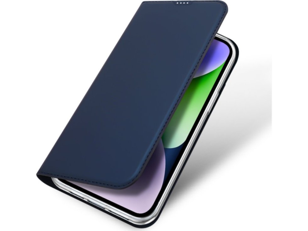 Knížkové pouzdro na iPhone 15 PLUS - DuxDucis, SkinPro Blue