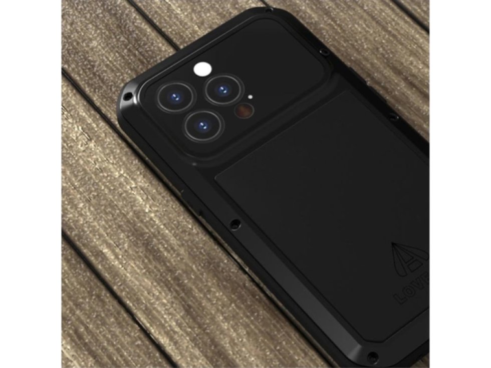 Ochranný kryt pro iPhone 13 Pro - LOVE MEI, Powerful Black
