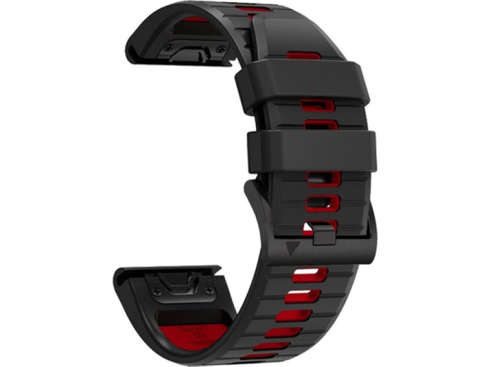 Řemínek pro Garmin Fenix 3 / 5X / 3HR / 5X PLUS / 6X / 6X PRO / 7X - Tech-Protect, Iconband Pro Black/Red