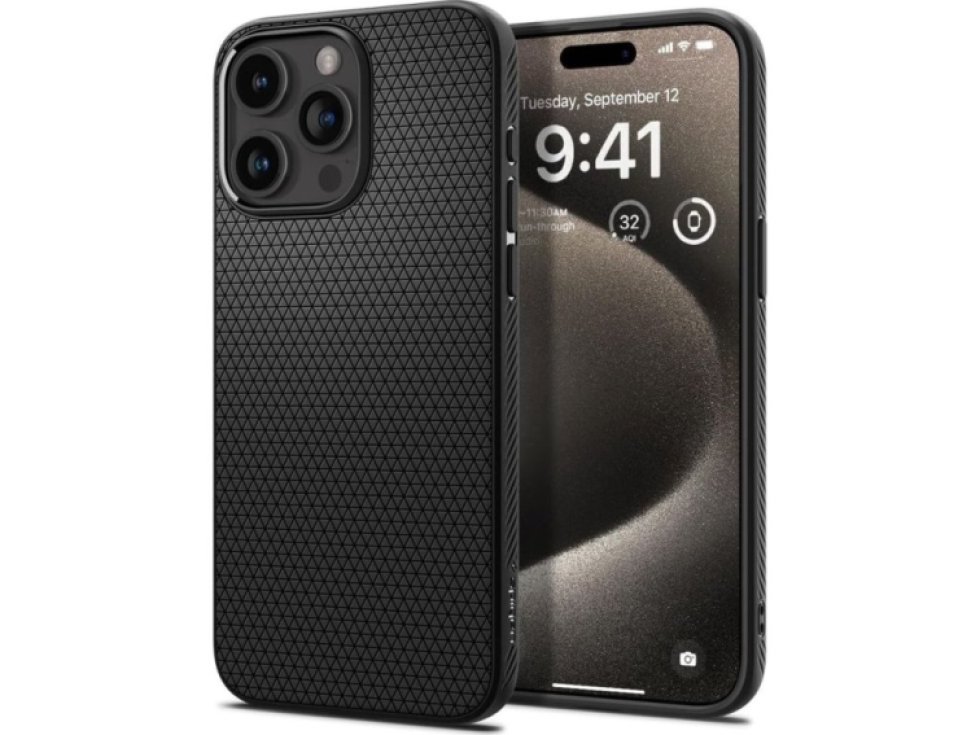 Ochranný kryt na iPhone 15 Pro MAX - Spigen, Liquid Air Black