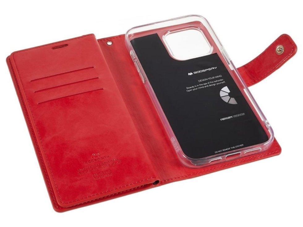 Ochranné pouzdro na iPhone 15 Pro - Mercury, Mansoor Diary Red