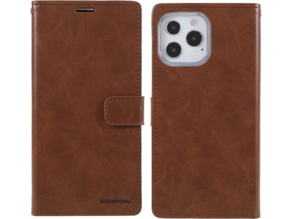 Ochranné pouzdro pro iPhone 13 Pro MAX - Mercury, Bluemoon Diary Brown