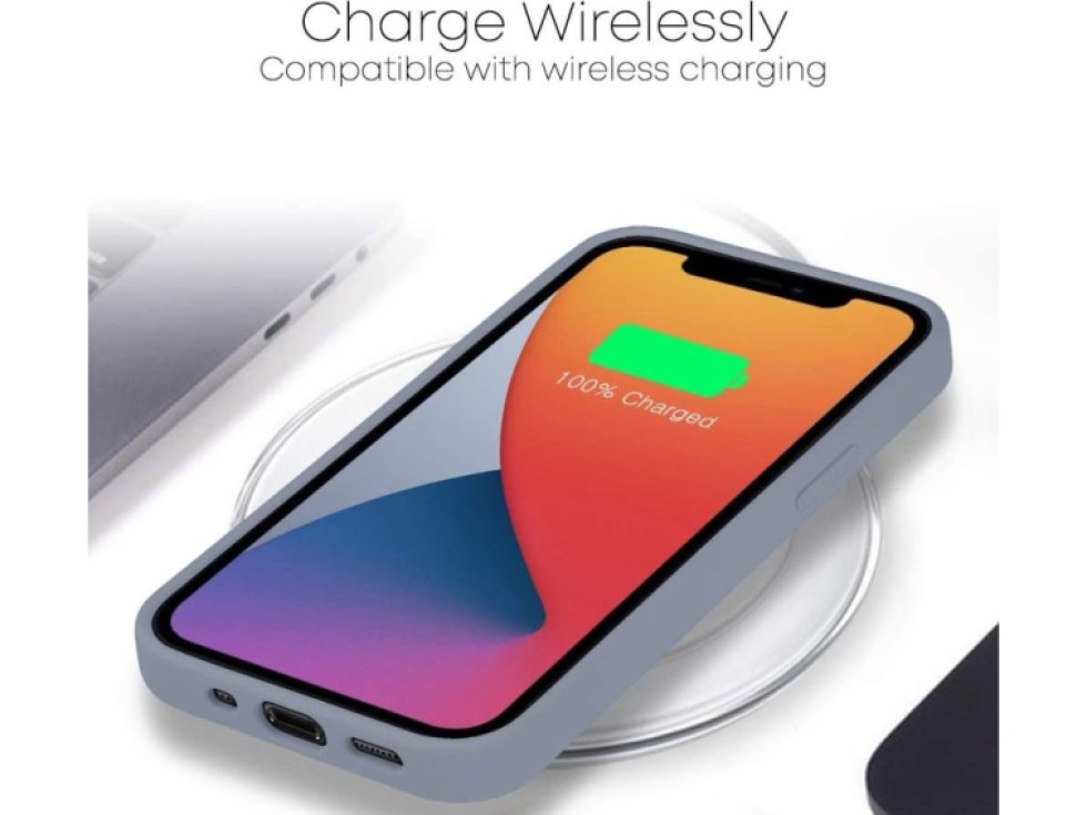 Ochranný kryt pro iPhone 12 mini - Mercury, Silicone Lavender Gray