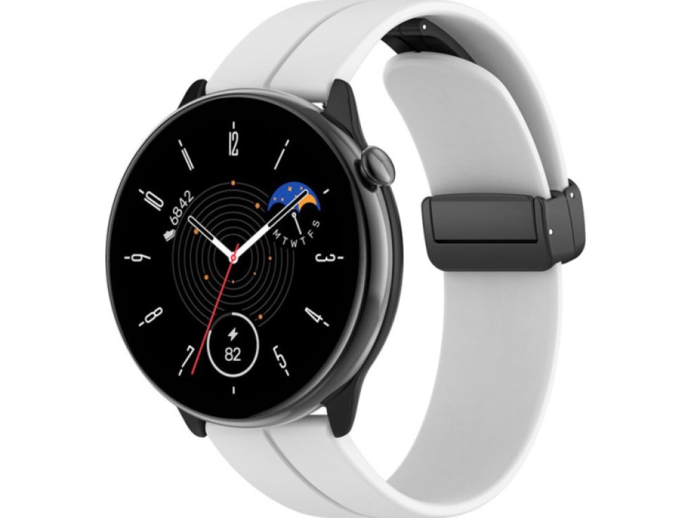 Jednobarevný řemínek s přezkou pro chytré hodinky 22mm