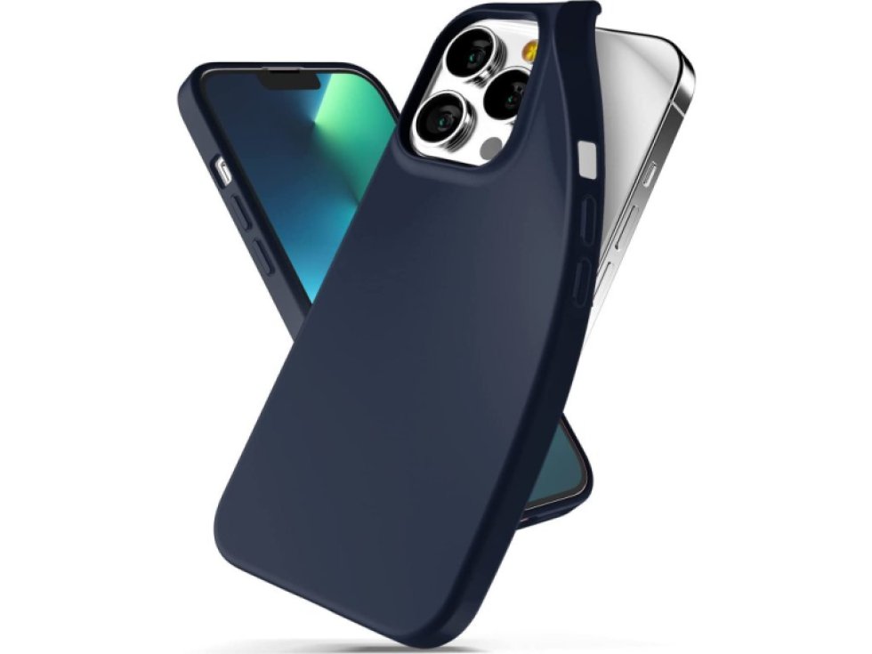 Ochranný kryt pro iPhone 13 Pro - Mercury, Soft Feeling Midnight Blue