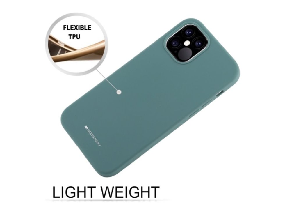 Ochranný kryt pro iPhone 12 Pro MAX - Mercury, Silicone Green