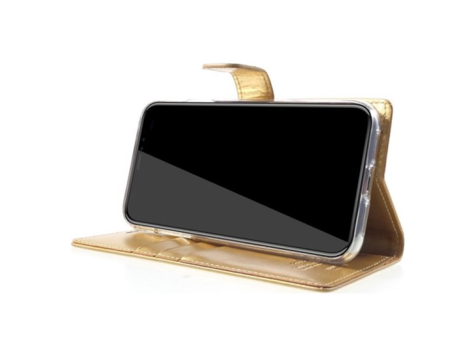 Pouzdro / kryt pro iPhone XR - Mercury, Bluemoon Diary Gold