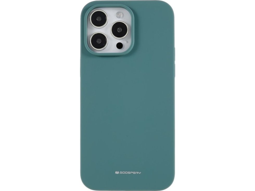 Ochranný kryt na iPhone 15 Pro - Mercury, Silicone Green