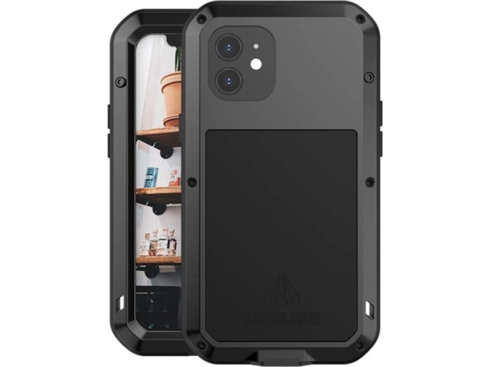 Ochranný kryt pro iPhone 12 - LOVE MEI, Powerful Black