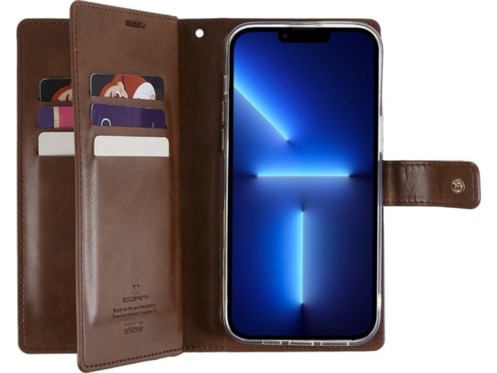 Ochranné pouzdro na iPhone 15 Pro MAX - Mercury, Mansoor Diary Brown