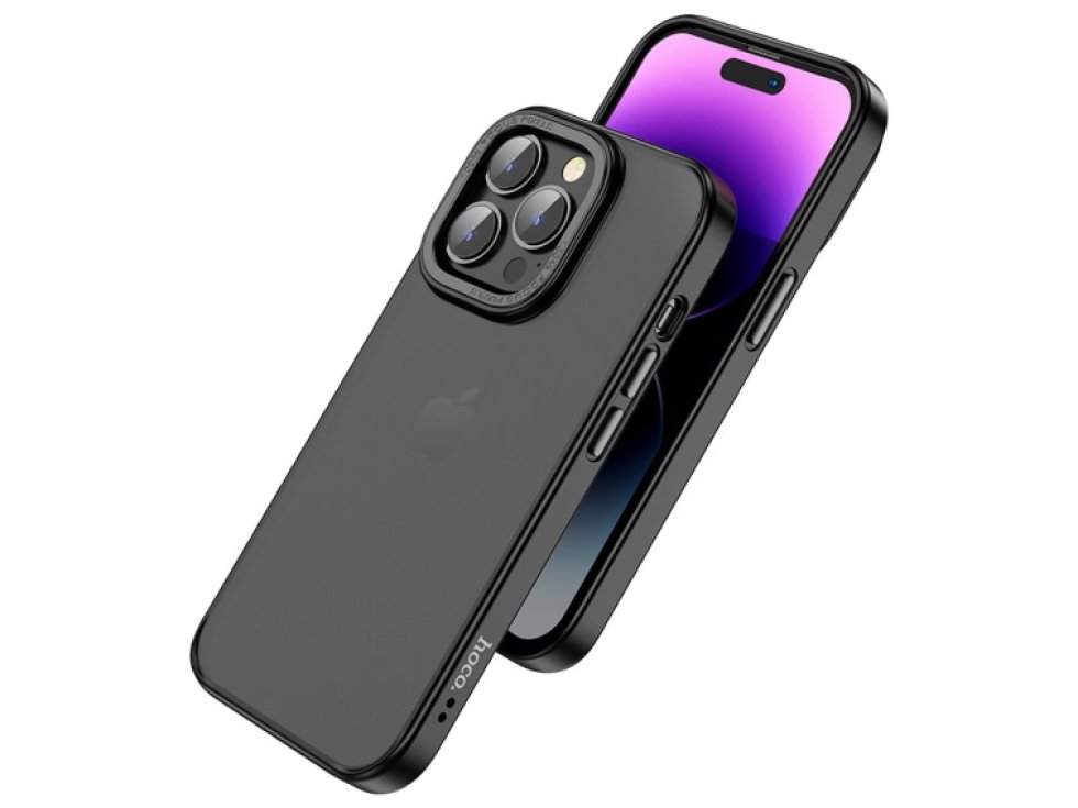 Ochranný kryt pro iPhone 14 PLUS - Hoco, GoldenShield Black