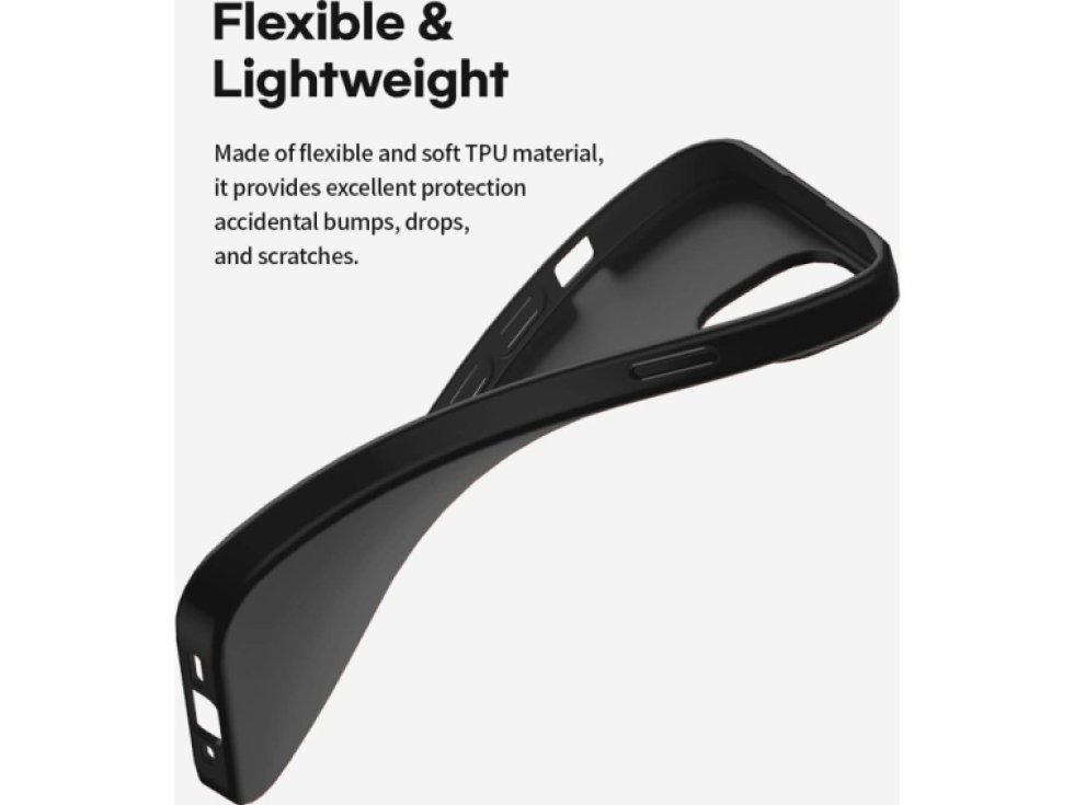 Ochranný kryt pro iPhone 13 - Mercury, Soft Feeling Black