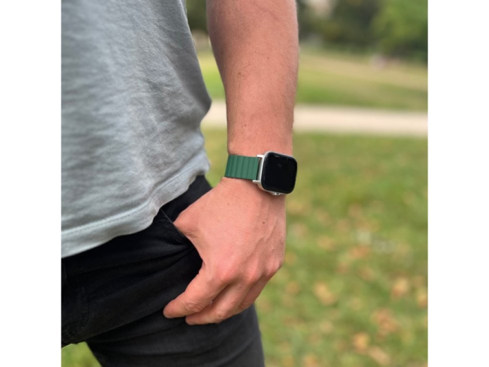 Stylový řemínek s magnetem pro chytré hodinky - Khaki