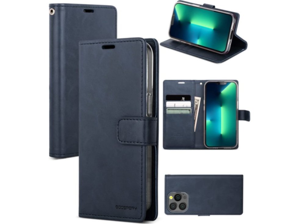 Ochranné pouzdro pro iPhone 13 Pro MAX - Mercury, Bluemoon Diary Navy