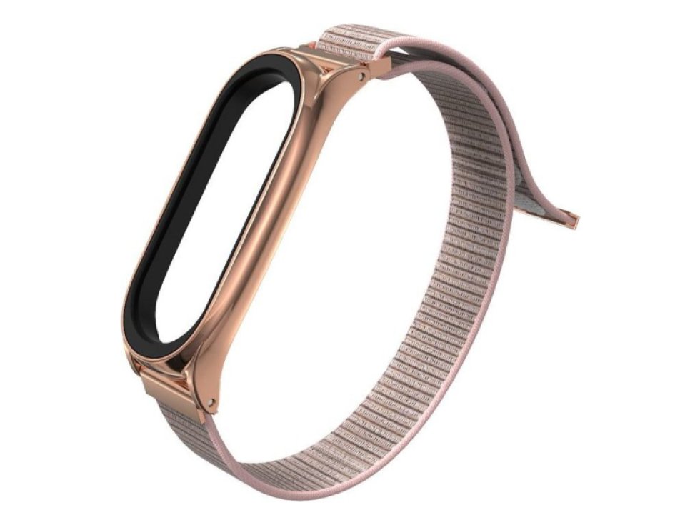 Nylon pro Xiaomi Mi Band 5 / 6 růžová