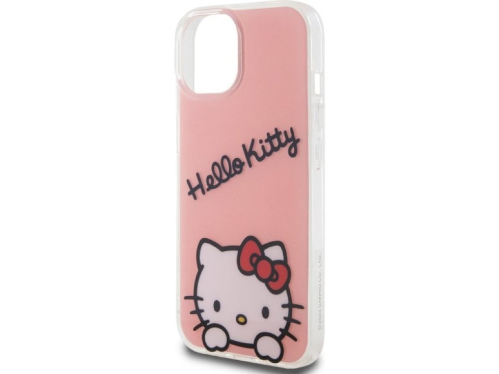 Ochranný kryt na iPhone 15 - Hello Kitty, IML Daydreaming Logo Pink HKHCP15SHKDSP