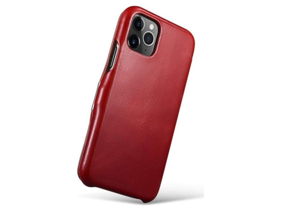 Knížkové pouzdro pro iPhone 11 - iCarer, Vintage Red 01.19.RIX1108-RD
