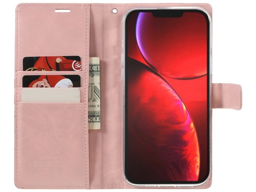 Ochranné pouzdro pro iPhone 13 Pro - Mercury, Bluemoon Diary Rose