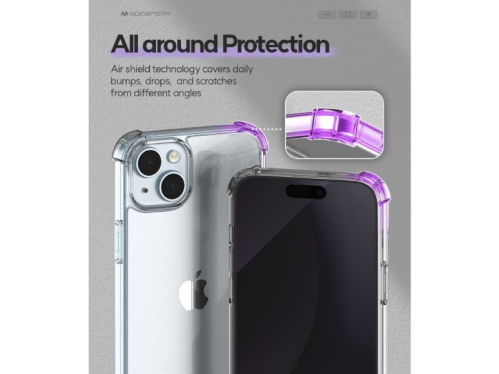 Ochranný kryt na iPhone 15 PLUS - Mercury, SuperProtect Transparent