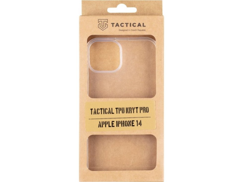 Ochranný kryt pro iPhone 14 PLUS - Tactical, TPU Transparent