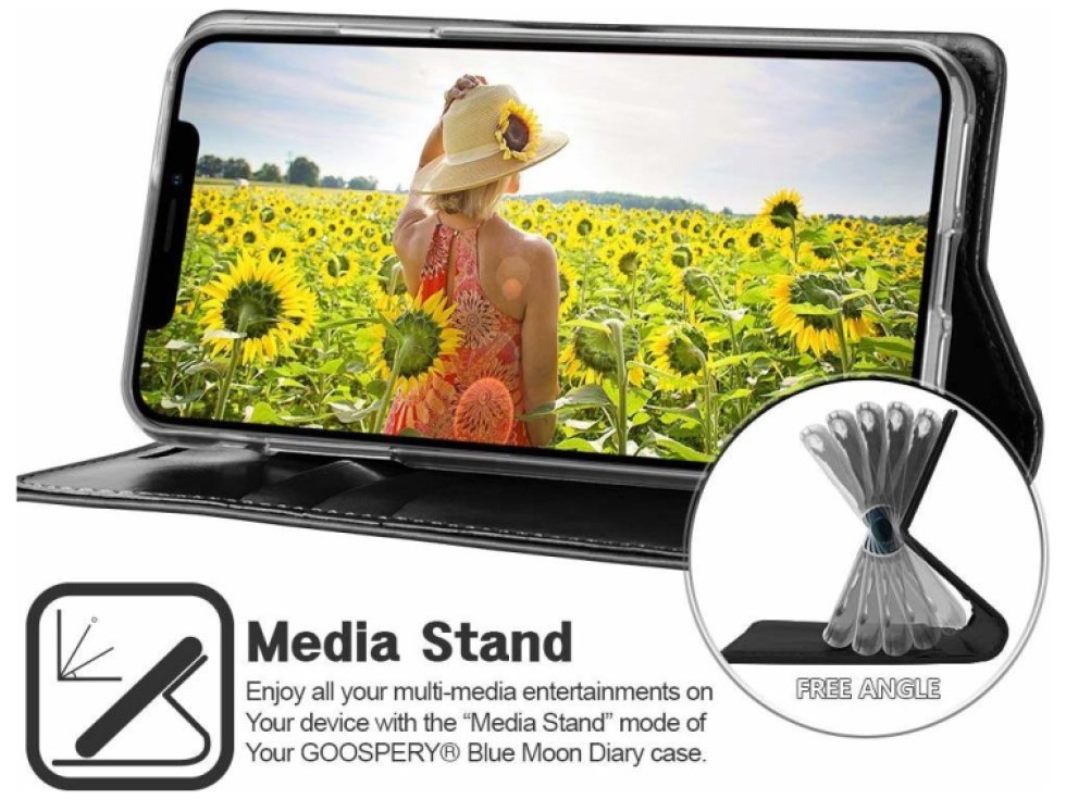 Bluemoon Diary pro iPhone 11 Pro 8809684922019 černá