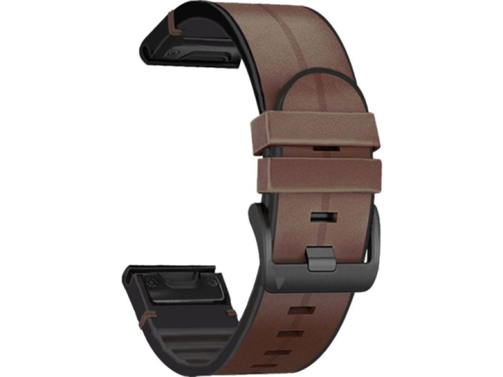 Řemínek pro Garmin Fenix 5X / 5X PLUS / 6X / 6X PRO / 7X / 8 (51mm) - Tech-Protect, Silicone PU Brown