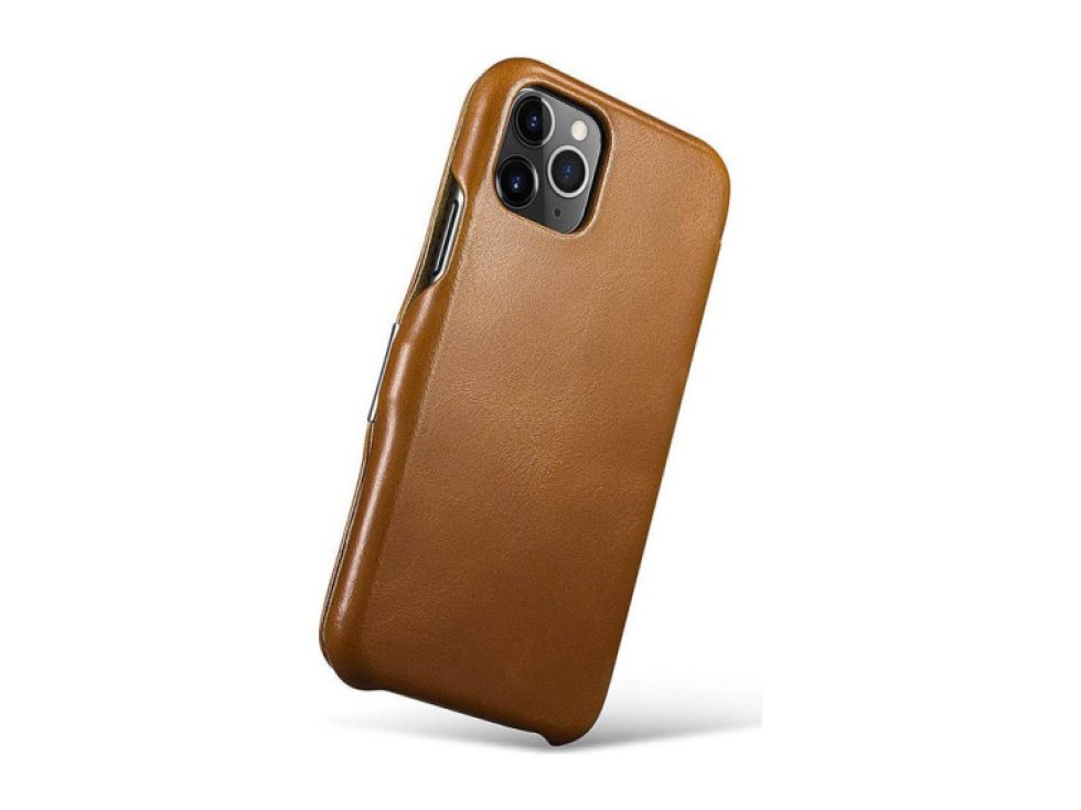 Knížkové pouzdro pro iPhone 11 Pro - iCarer, Vintage Khaki 01.19.RIX1107-GG