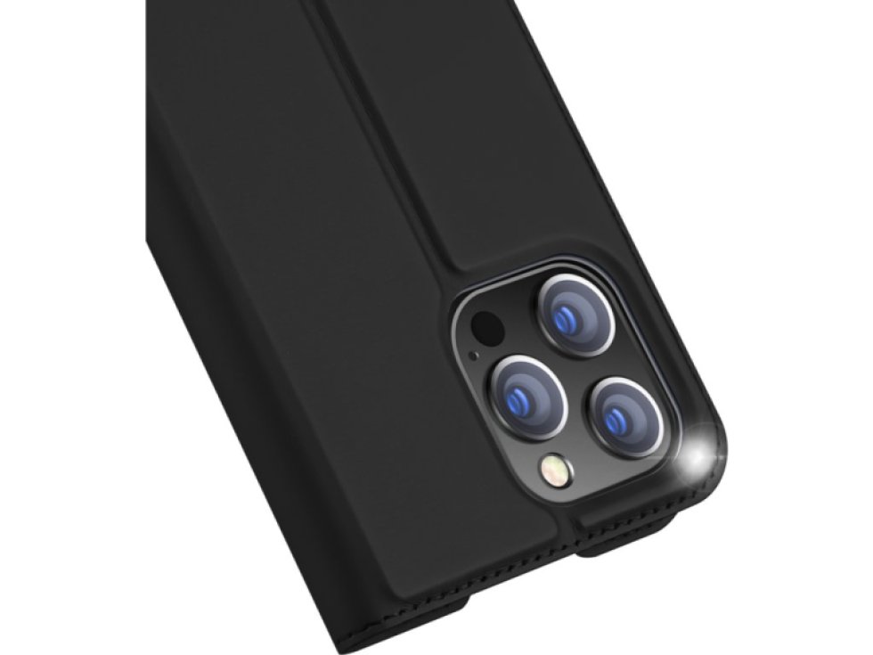 Knížkové pouzdro pro iPhone 14 Pro - DuxDucis, SkinPro Black