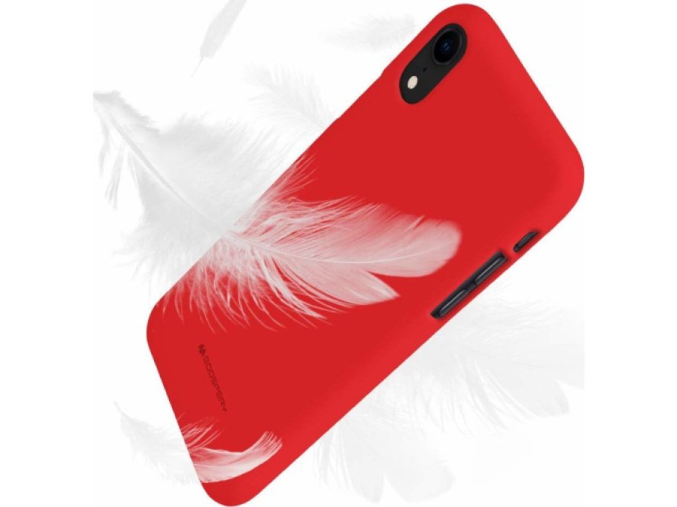 Ochranný kryt pro iPhone XR - Mercury, Soft Feeling Red