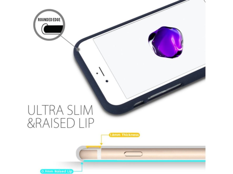 Ochranný kryt pro iPhone 7 PLUS / 8 PLUS - Mercury, Soft Feeling Midnight Blue