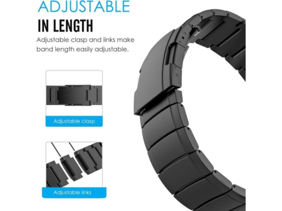 Řemínek pro Garmin Fenix 3 / 5X / 3HR / 5X PLUS / 6X / 6X PRO / 7X - Tech-Protect, SteelBand Black