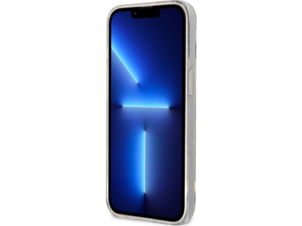 Ochranný kryt pro iPhone 13 - Karl Lagerfeld, IML Glitter Karl and Choupette Transparent KLHCP13MHNKCTGT