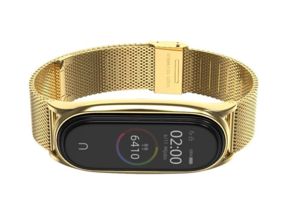 Milaneseband pro Xiaomi Mi Band 5 / 6 zlatá