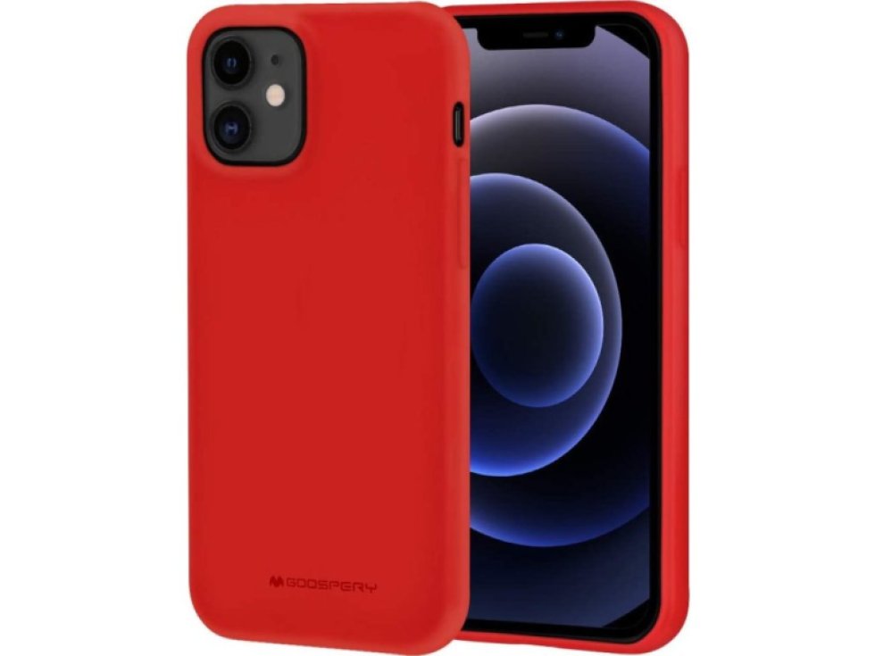 Ochranný kryt pro iPhone 12 / 12 Pro - Mercury, Soft Feeling Red