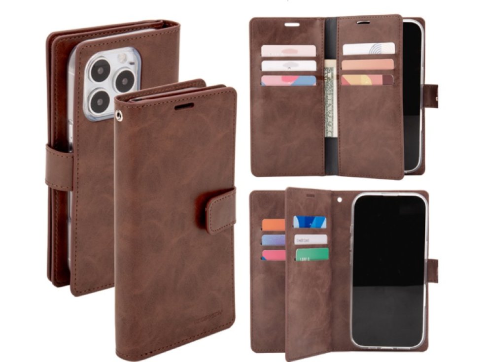 Ochranné pouzdro na iPhone 16 Pro - Mercury, Mansoor Diary Brown