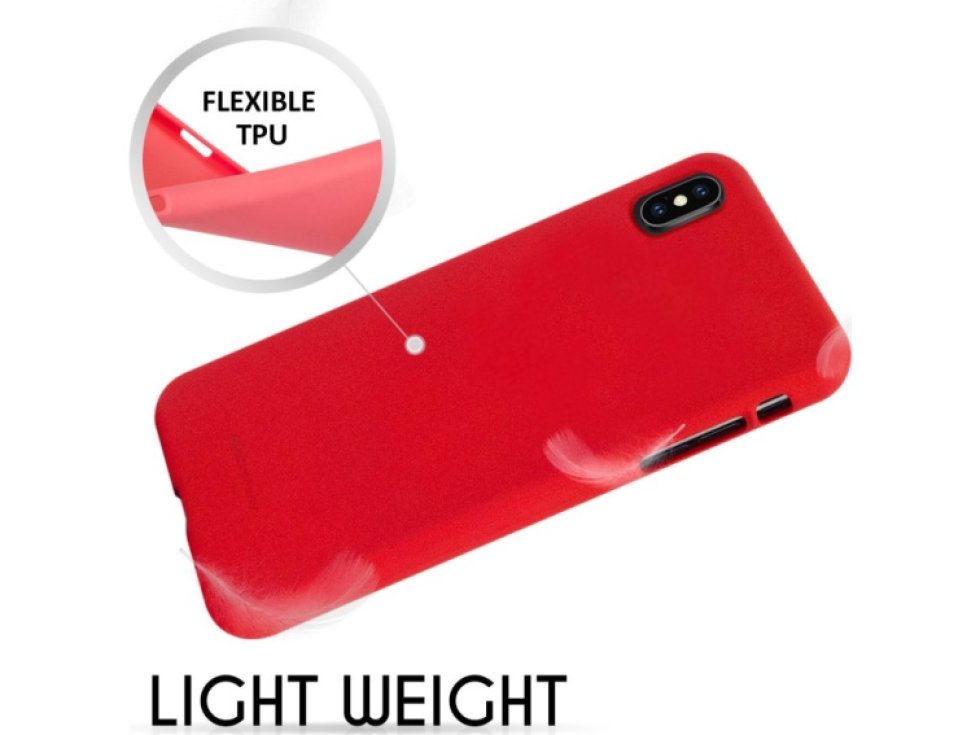 Ochranný kryt pro iPhone XS / X - Mercury, Soft Feeling Red