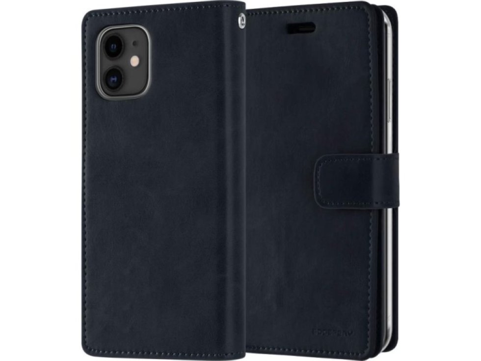 Knížkové pouzdro na iPhone 12 / 12 Pro - Mercury, Mansoor Diary Navy